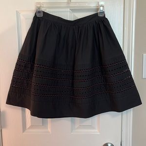 Red Valentino Black Full Skirt